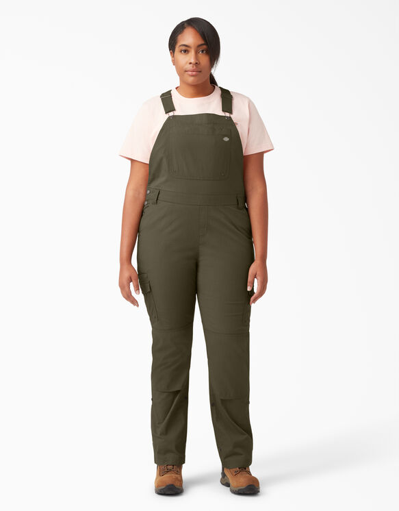 Women&#39;s Plus Cooling Ripstop Bib Overalls - Rinsed Military Green &#40;RML&#41;