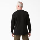 Heavyweight Long Sleeve Henley T-Shirt - Black &#40;BK&#41;