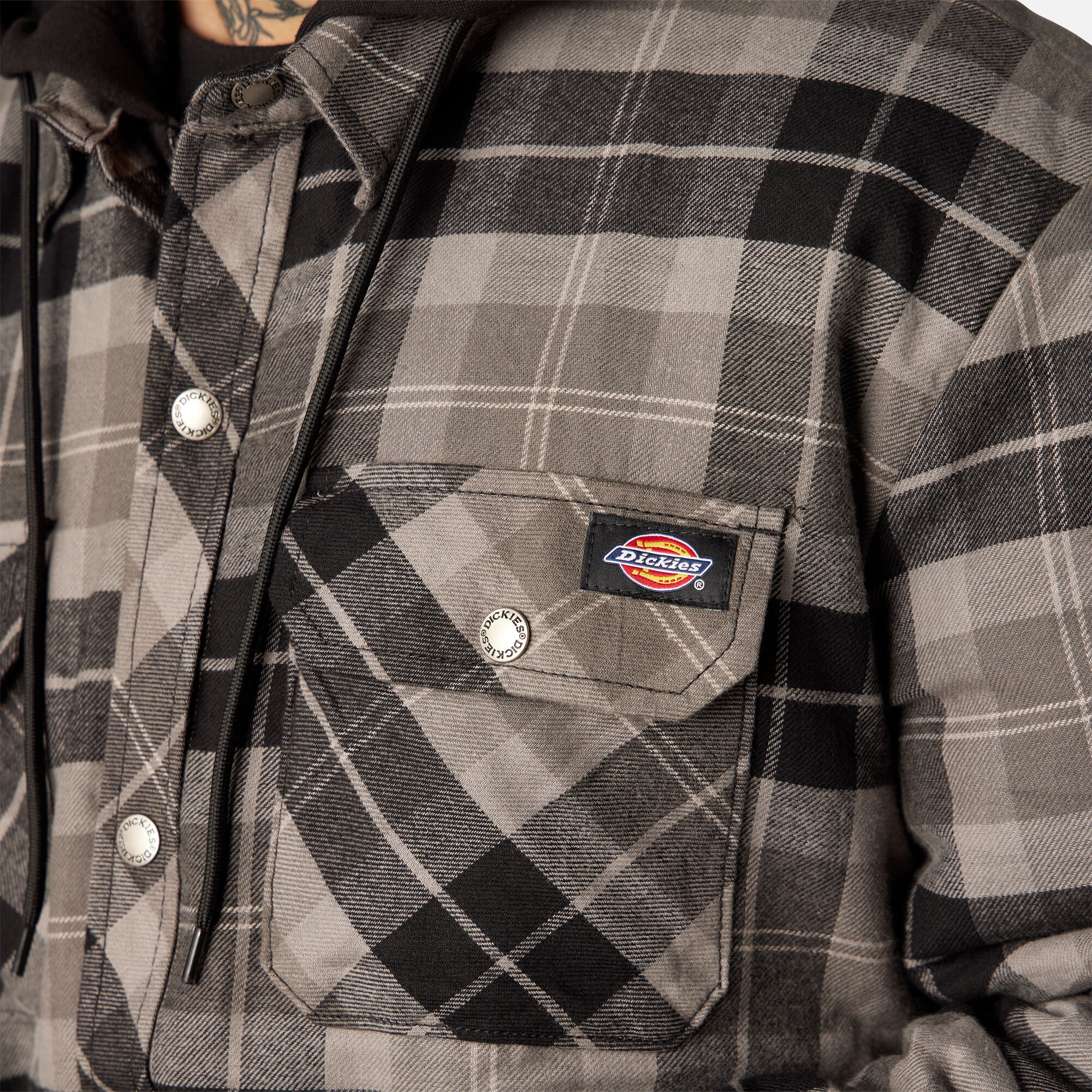 Dickies relaxed fit icon hooded quilted shirt jacket cheap