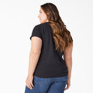 Women&#39;s Plus Heavyweight Short Sleeve Pocket T-Shirt - Black &#40;BK&#41;