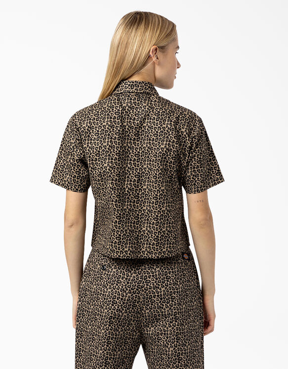 Women&#39;s Silver Firs Cropped Shirt - Leopard Print &#40;LPT&#41;