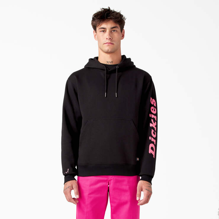 Breast Cancer Awareness Logo Hoodie - Black (KBK) image number 1