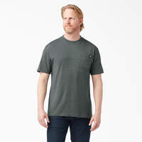 Heavyweight Heathered Short Sleeve Pocket T-Shirt - Hunter Green (GHH)
