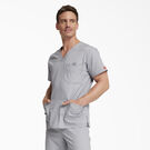Men&#39;s EDS Signature V-Neck Scrub Top - Gray &#40;GY&#41;