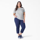 Women&#39;s Plus Short Sleeve Heavyweight T-Shirt - Heather Gray &#40;HG&#41;
