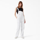 Women&#39;s Relaxed Fit Bib Overalls - White &#40;WH&#41;