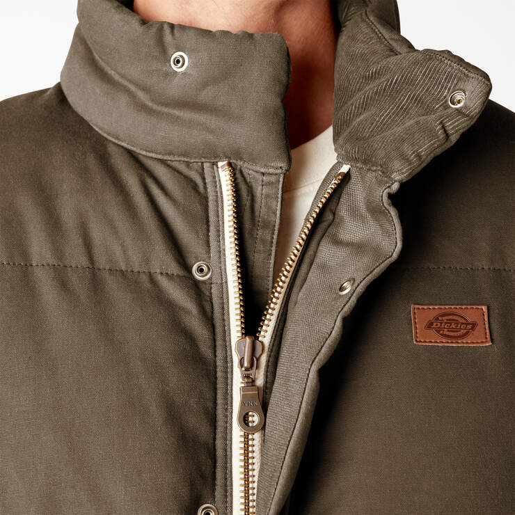 Lucas Fully Waxed Puffer Jacket - Acorn (AC2) image number 10