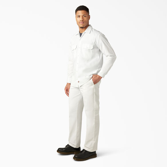 Long Sleeve Work Shirt - White &#40;WH&#41;