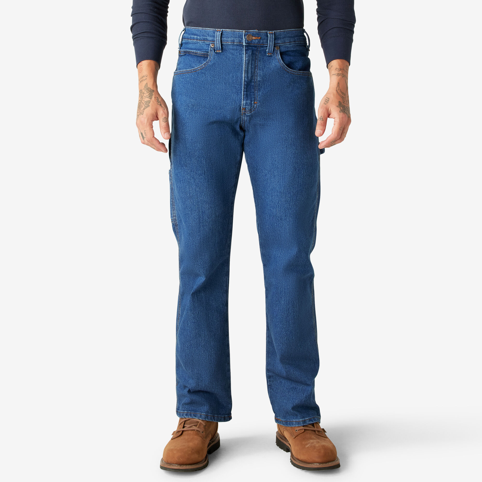 FLEX Carpenter Jeans - Dickies US, Stonewashed Indigo Blue