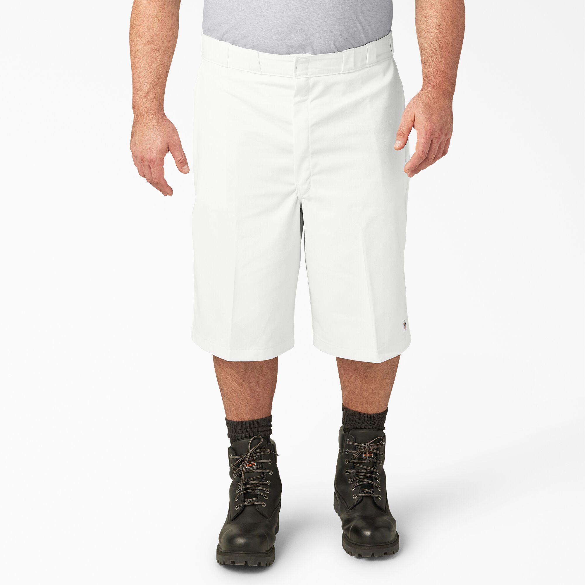 Men s Big Tall Cargo Work Shorts White Dickies US