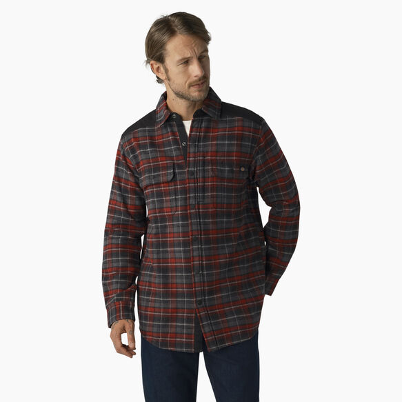 Heavyweight Brawny Flannel Shirt - Burgundy Plaid &#40;G2Y&#41;