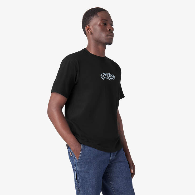 Dickies Skateboarding Quinter T-Shirt - Black (KBK) image number 4