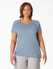 Women&#39;s Plus Size Cooling Short Sleeve T-Shirt - Fog Blue &#40;FE&#41;