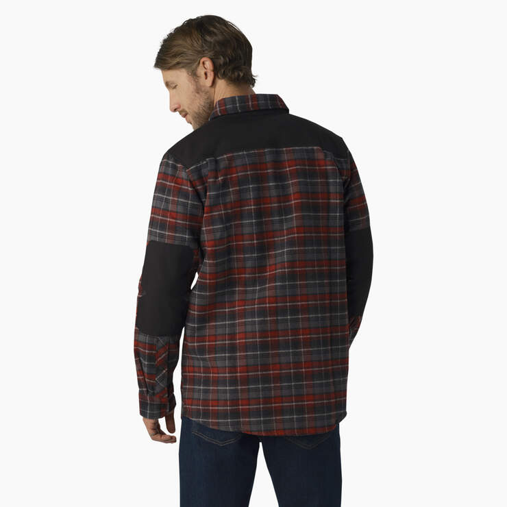 Heavyweight Brawny Flannel Shirt - Burgundy Plaid (G2Y) image number 2