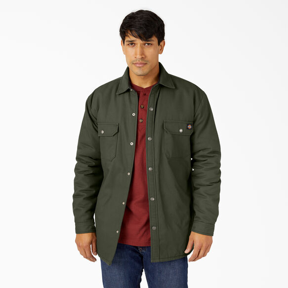 Hydroshield Flannel Lined Duck Shirt Jacket - Olive Green &#40;OG&#41;