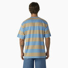 Relaxed Fit Striped Pocket T-Shirt - Azure Blue/Desert Sand Stripe &#40;AST&#41;