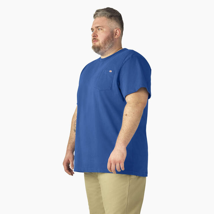 Heavyweight Short Sleeve Pocket T-Shirt - Royal Blue (RB) image number 7