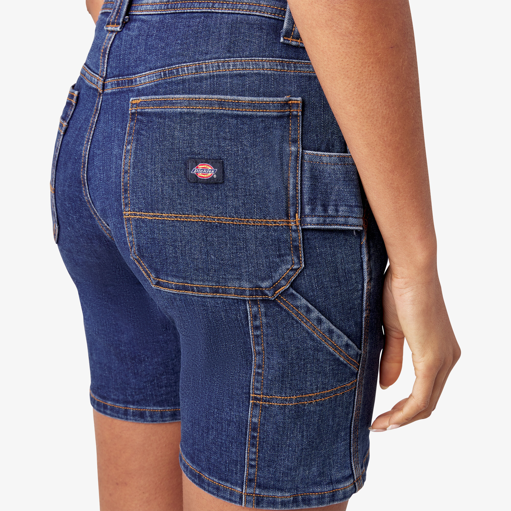 Women s Relaxed Fit Denim Carpenter Shorts 7