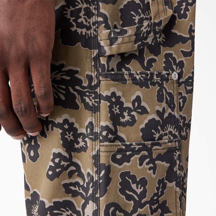 Dickies Premium Collection Utility Pants - Desert Rose Green Floral (NFN) image number 9