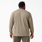 Heavyweight Long Sleeve Henley T-Shirt - Desert Sand &#40;DS&#41;