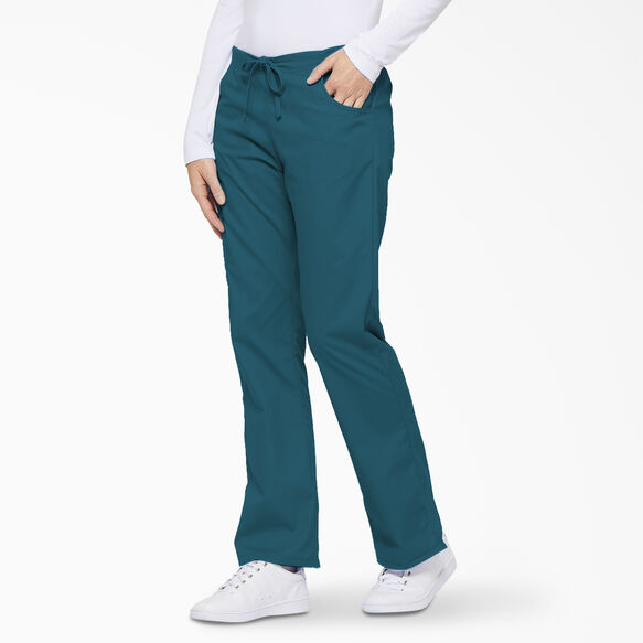 Women&#39;s EDS Signature Flare Leg Cargo Scrub Pants - Caribbean Blue &#40;CRB&#41;