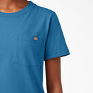 Women&#39;s Heavyweight Short Sleeve Pocket T-Shirt - Vallarta Blue &#40;V2B&#41;