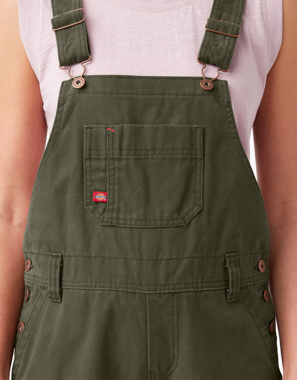 Women&#39;s Relaxed Fit Bib Overalls - Moss Green &#40;RMS&#41;