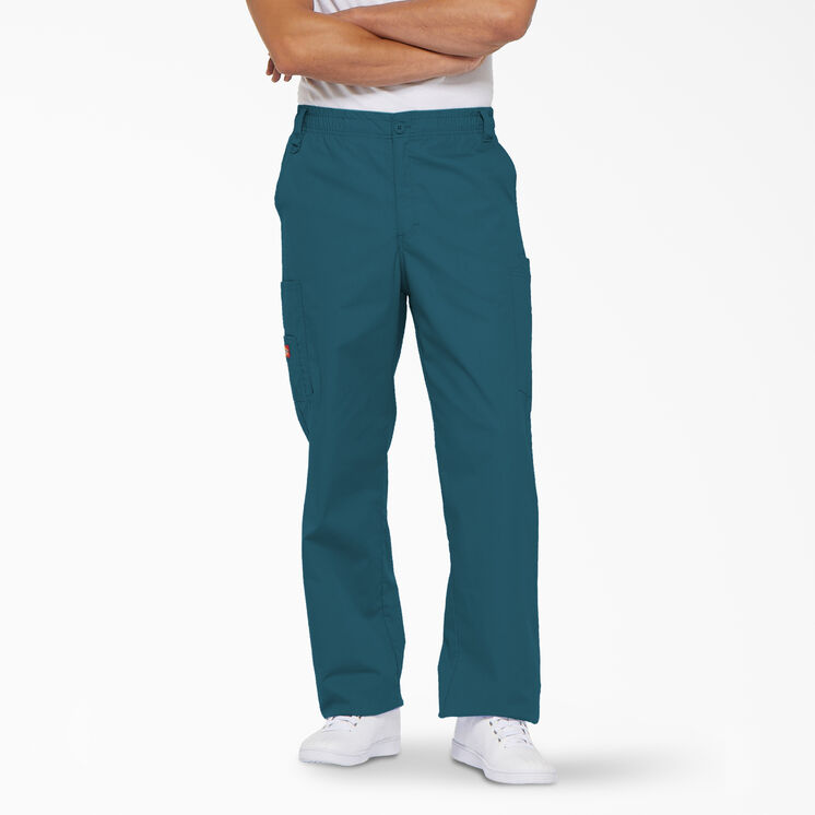 Men&#39;s EDS Signature Cargo Scrub Pants - Caribbean Blue &#40;CRB&#41;