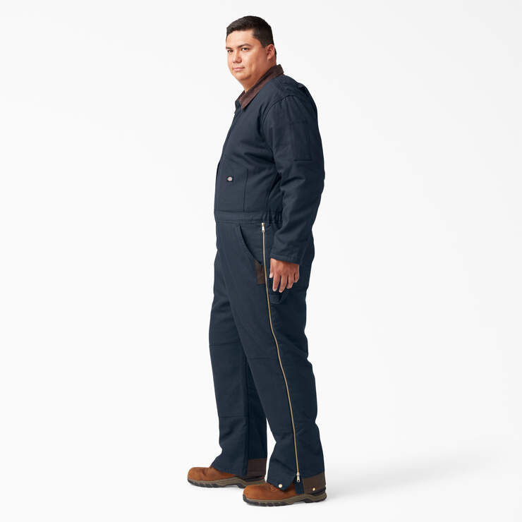 Duck Insulated Coveralls - Dark Navy (DN) image number 6