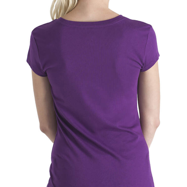 Dickies Girl Juniors' Short Sleeve V-Neck T-Shirt - Purple (PR) image number 2
