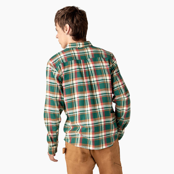 Dickies x Jameson Flannel Shirt - Jameson Green Plaid (A2Z) image number 2
