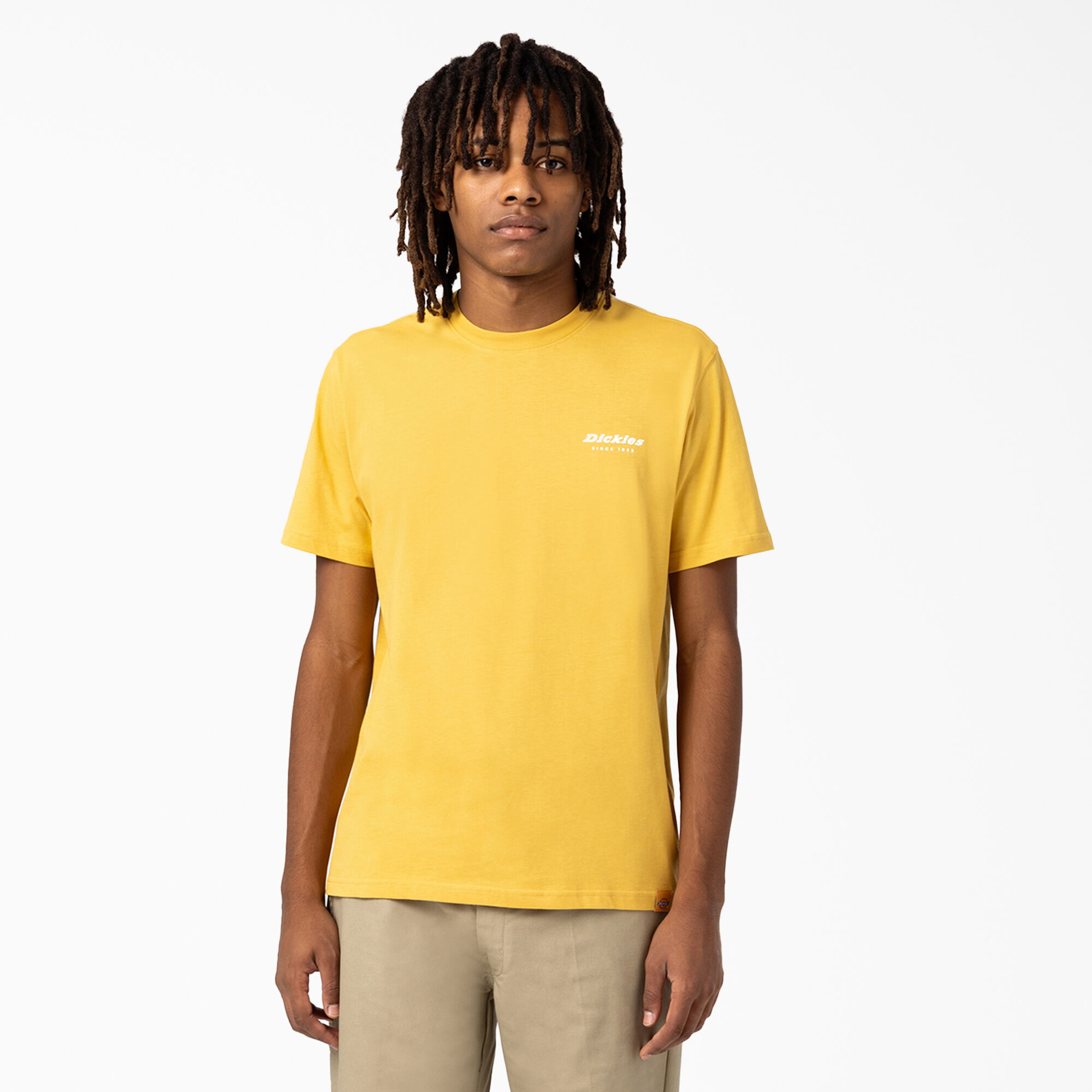 Yellow and white sale graphic tee