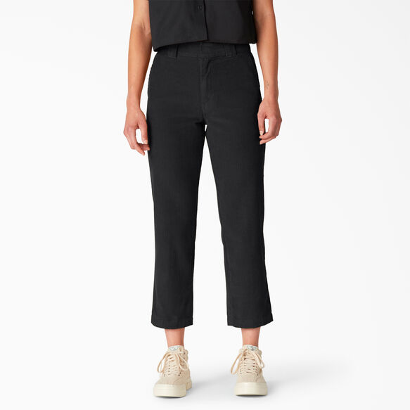 Women&#39;s Corduroy Cropped Pants - Black &#40;BKX&#41;