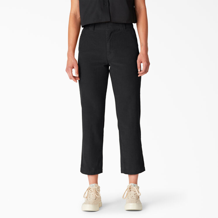 Women&#39;s Corduroy Cropped Pants - Black &#40;BKX&#41;