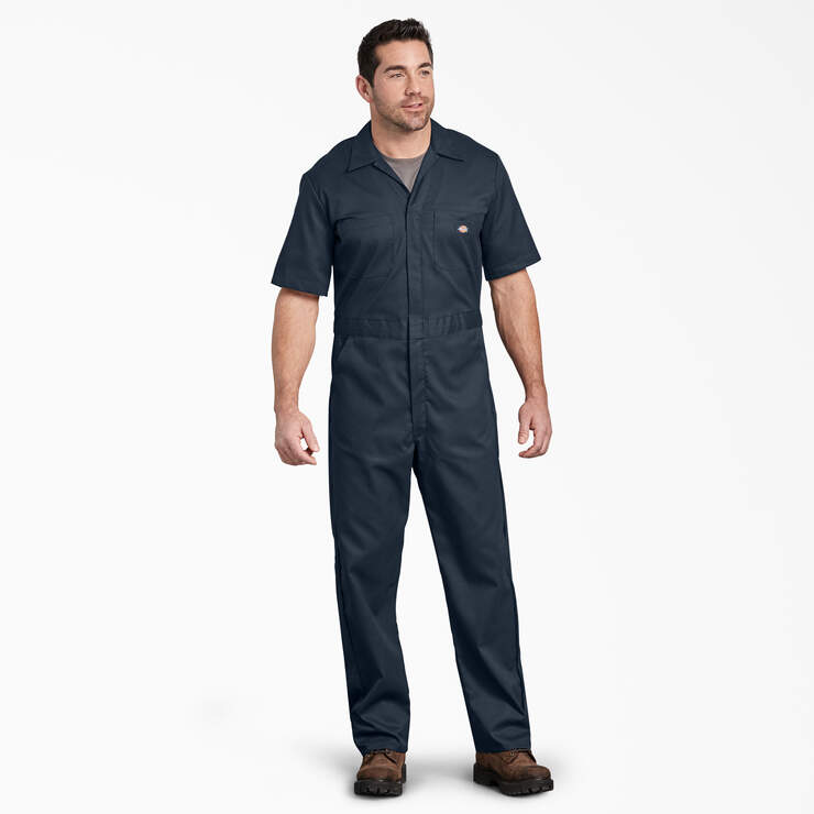 FLEX Short Sleeve Coveralls - Dark Navy (DN) image number 1