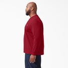 Heavyweight Long Sleeve Pocket T-Shirt - English Red &#40;ER&#41;