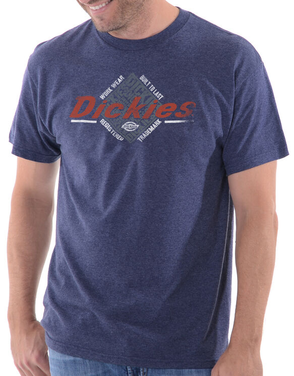 Dickies Cube Graphic Short Sleeve T-Shirt - HEATHER NAVY (HN)