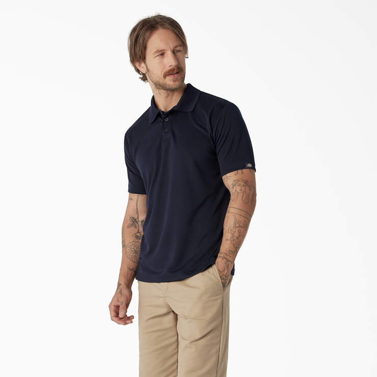 Short Sleeve Performance Polo Shirt - Night Navy (IN2) image number 3