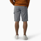 Hickory Stripe Carpenter Shorts, 11&quot; - Ecru/Airforce Blue &#40;EUA&#41;