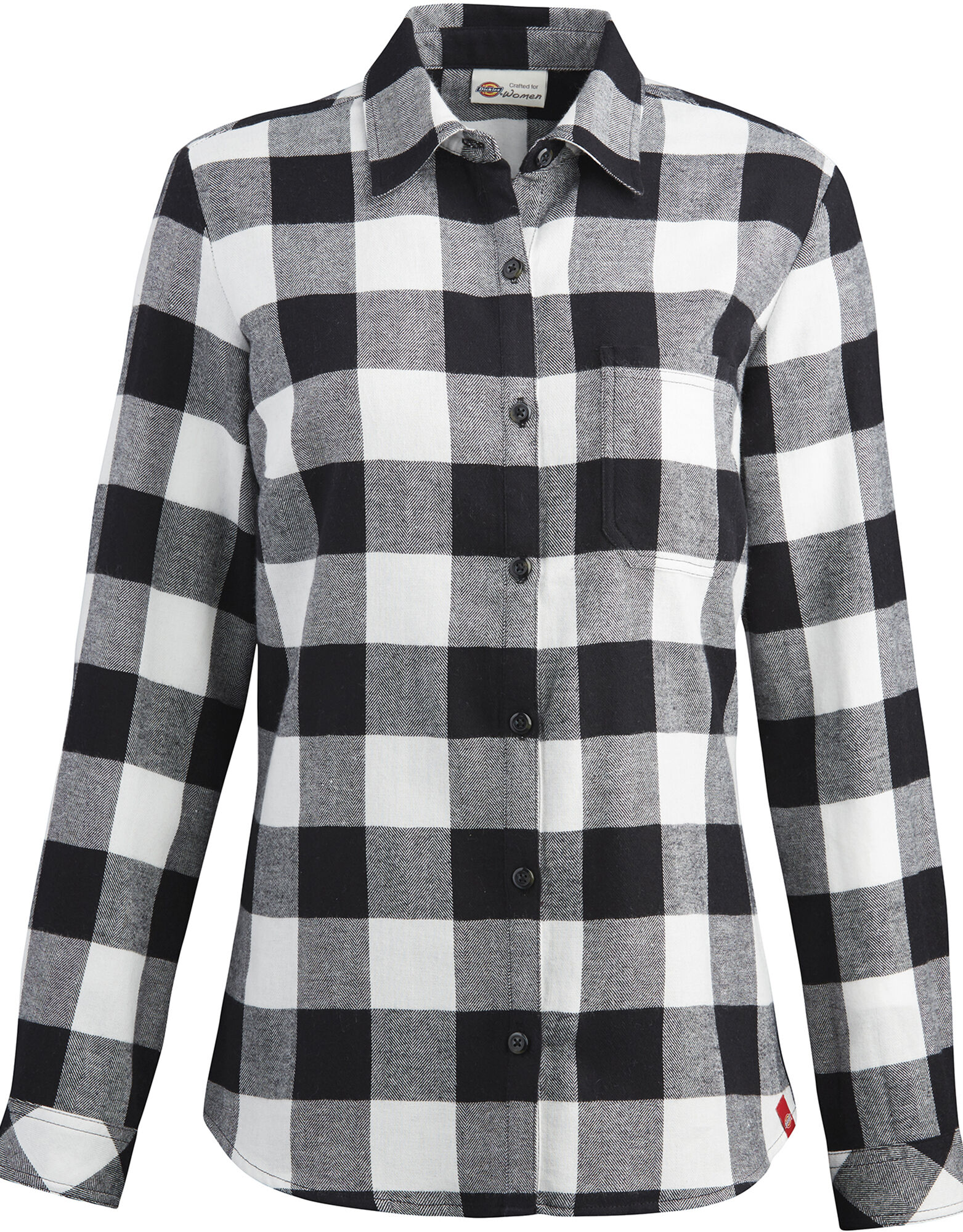 plus size black and white plaid shirt