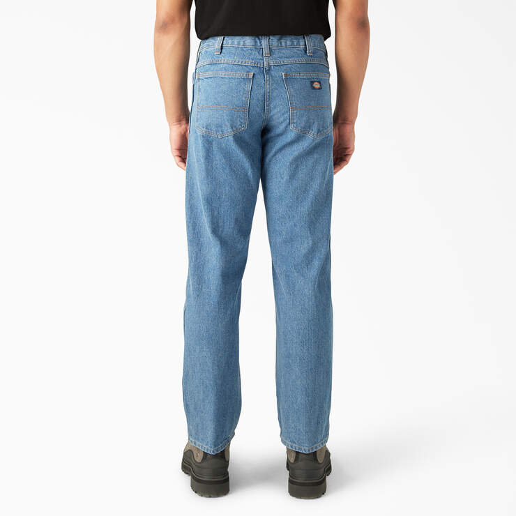 Regular Fit Jeans - Stonewashed Indigo Blue (SNB) image number 2