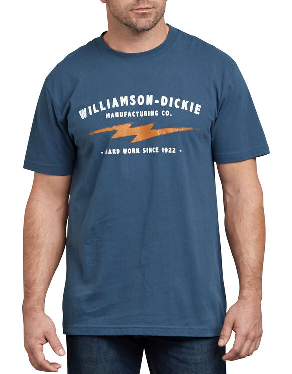 Relaxed Fit Branded Bolt Graphic Tee - ATA MIDNIGHT BLUE (AMB)