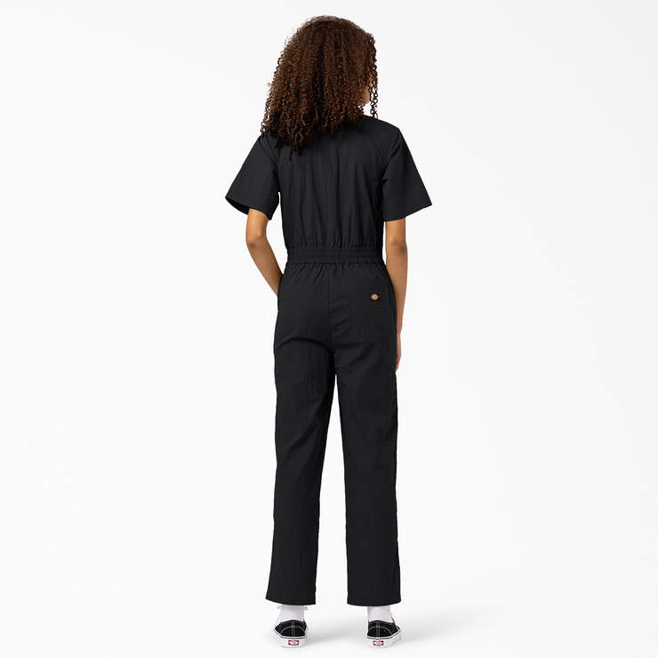 Women's Pacific Short Sleeve Coveralls - Black (BK) image number 2