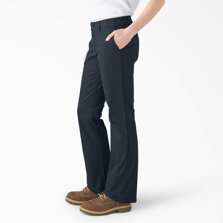 Women's FLEX Slim Fit Bootcut Pants - Dark Navy (DN) image number 3
