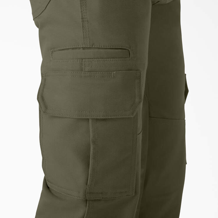 FLEX DuraTech Relaxed Fit Duck Cargo Pants - Moss Green (MS) image number 8