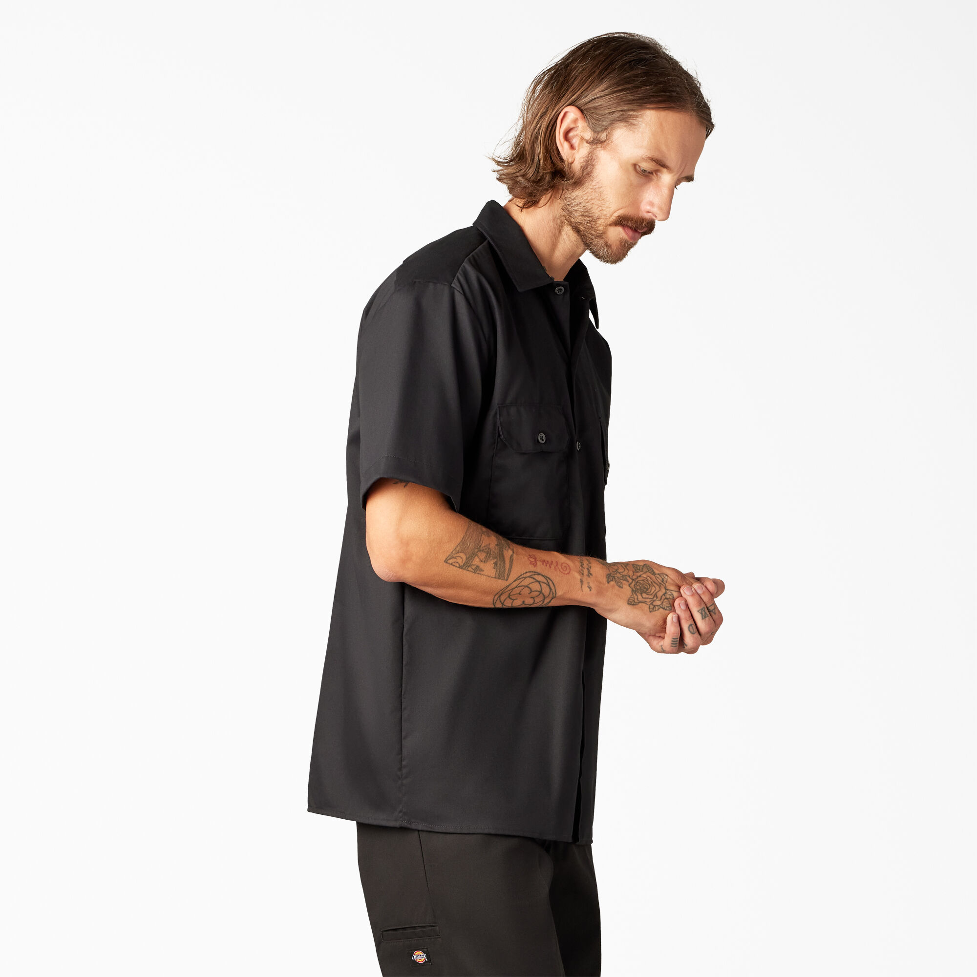 men's relaxed fit short sleeve shirts
