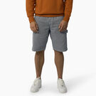 Hickory Stripe Carpenter Shorts, 11&quot; - Ecru/Airforce Blue &#40;EUA&#41;