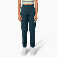 Women's High Rise Fit Cargo Jogger Pants - Reflecting Pond (YT9)
