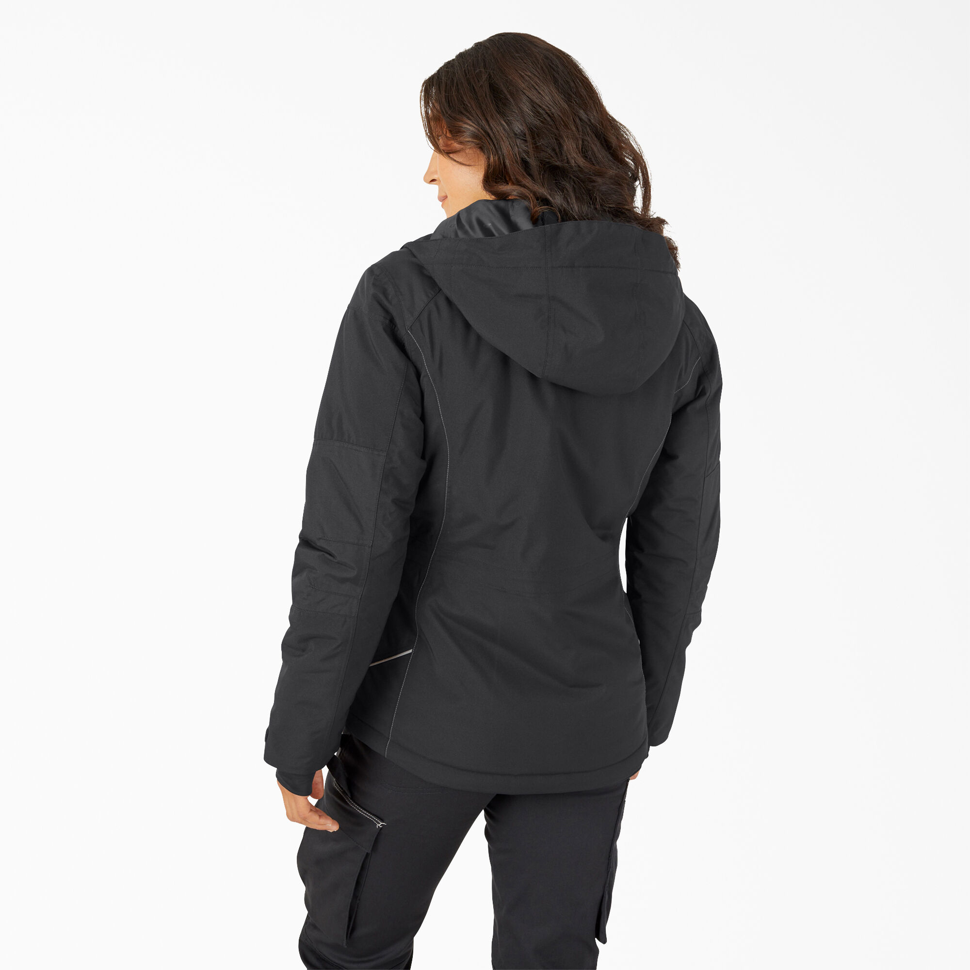 Brienna waterproof insulated hooded jacket black online