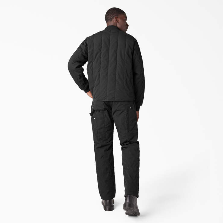 Dickies Premium Collection Quilted Jacket - Black (BKX) image number 6